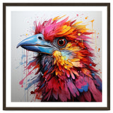 Vibrant Abstract Bird Portrait Watercolor Splash thumbnail