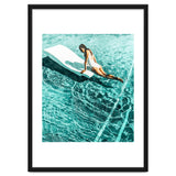 Pool Day | Summer Swimming Swim Fashion | Bath Vacation Relax Self Care Watercolor Painting thumbnail
