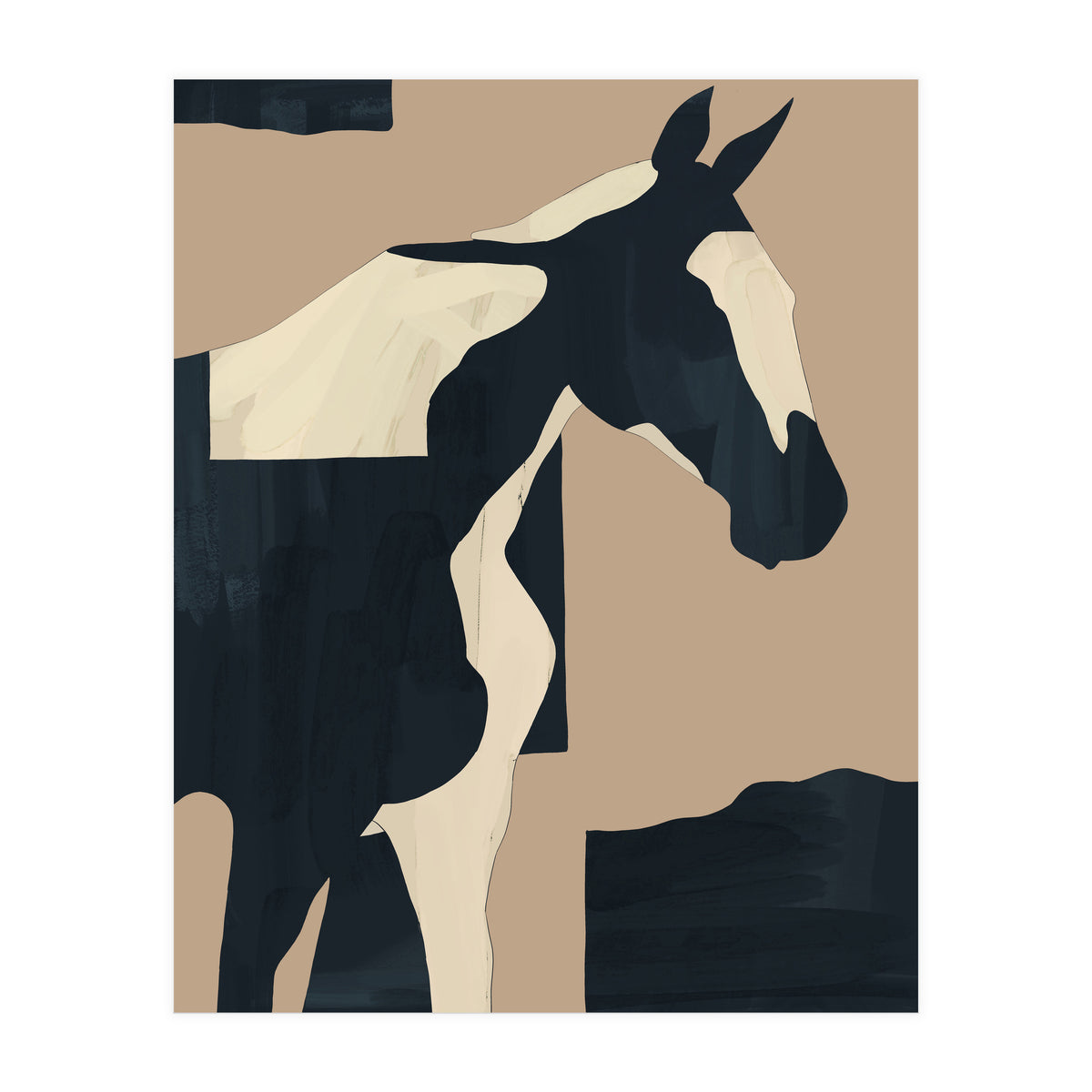 Abstract Minimal Horse 7 (Print Only)