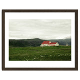 Red roof house in the greenfield - Iceland thumbnail