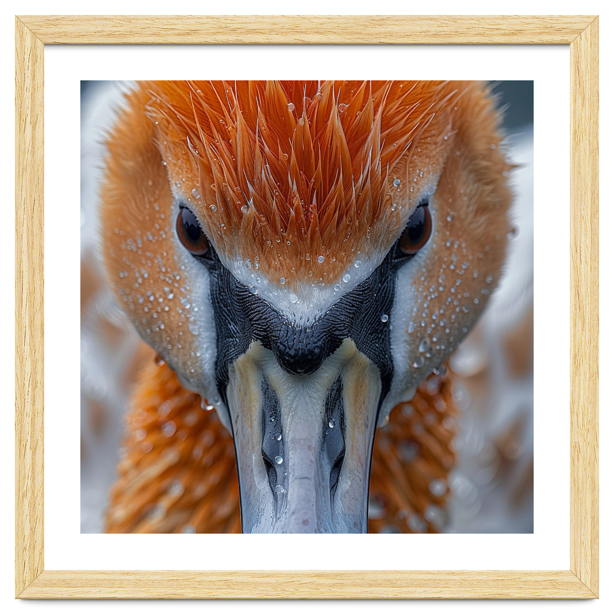 Close Up Of A Pelican's Beak With Water Droplets