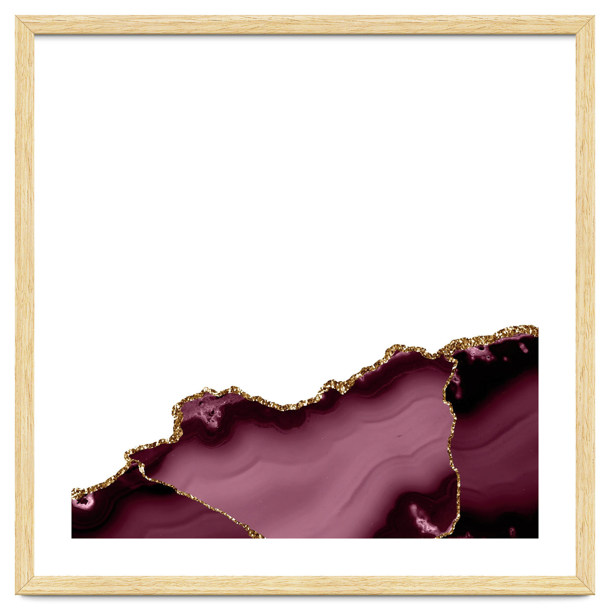 Burgundy & Gold Agate Texture 27
