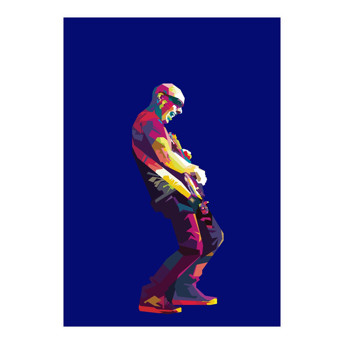 Joe Satriani Rock Guiatist Pop Art WPAP (Print Only)