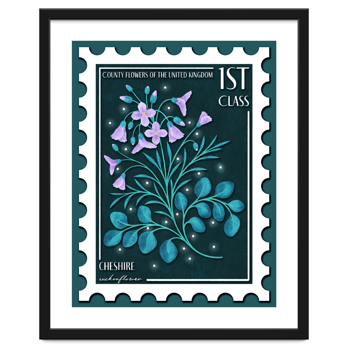 The Cheshire Cuckooflower Postage Stamp