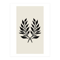 Minimalist Laurel Wreath: Botanical Line Art (Print Only)