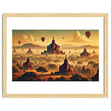 Vintage Bagan Poster, Myanmar thumbnail