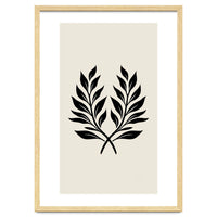 Minimalist Laurel Wreath: Botanical Line Art