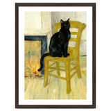 Black Cat on the Yellow Chair, Cozy Van Gogh Vintage Style, Cat at Eternity’s Gate thumbnail