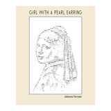 Girl With A Pearl Earring Johannes Vermeer Ascii Art (Print Only) thumbnail