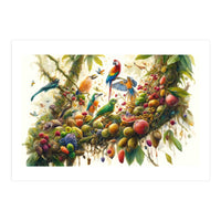 Jungle Symphony Of Tropical Birds (Print Only)