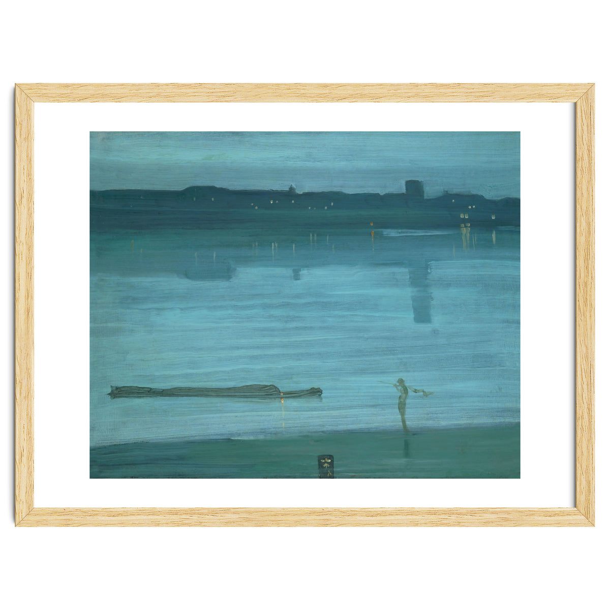 Nocturne, Blue and Silver: Chelsea, 1871 Canvas, 50,2 x 60,8 cm.