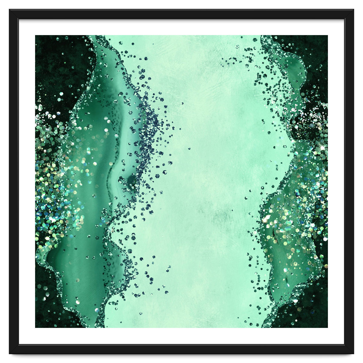 Emerald Glitter Agate Texture 01