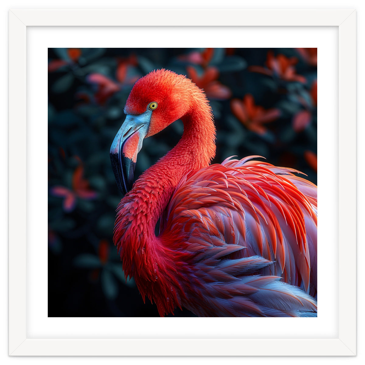 Vibrant Flamingo Bird Profile Majestic Pose