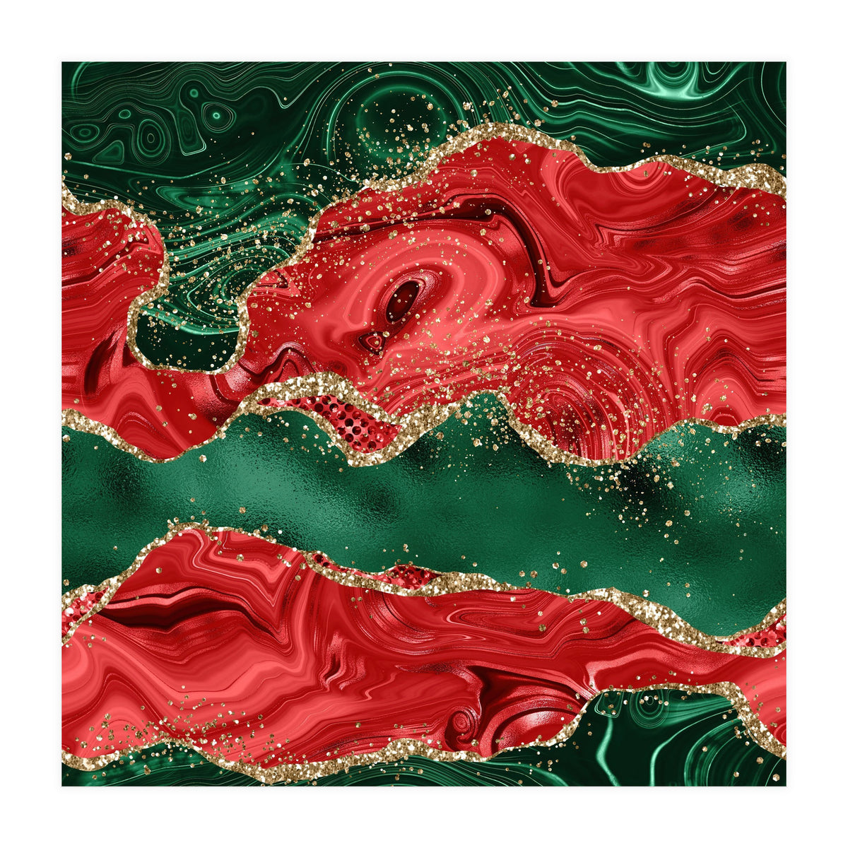 Christmas Glitter Agate Texture 01 (Print Only)