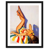 Sexy Pinup Girl Talking On The Vintage Phone thumbnail