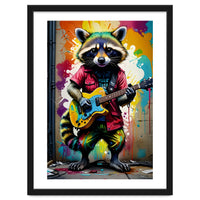 Raccoon Plays Guitar