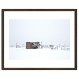 Barn in the winter snowscape thumbnail