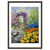 Sun-Drenched Garden Pergola Oil Painting thumbnail