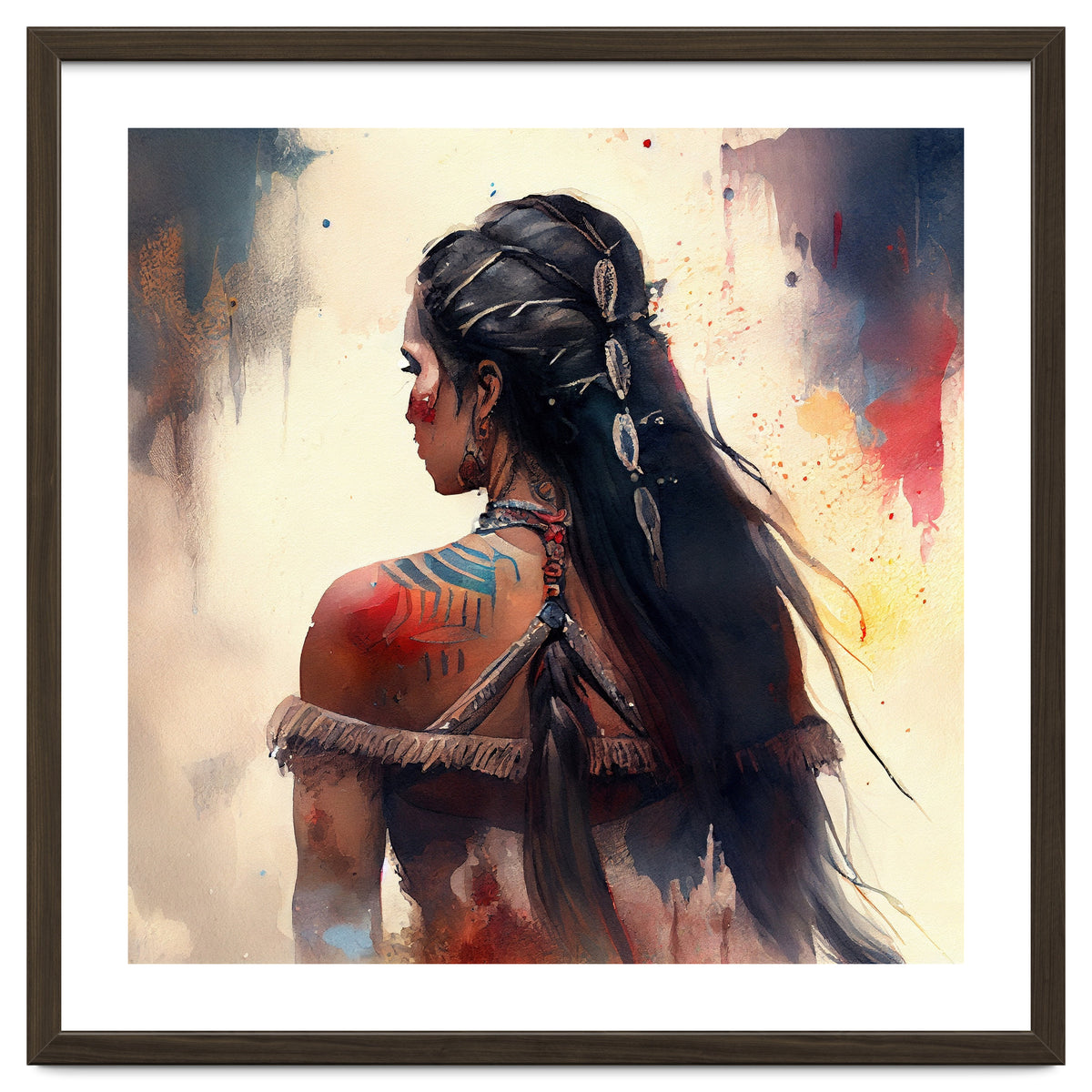 Braided Warrior Woman Profile