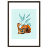 Camel Ride, Modern Bohemian Eclectic Animals, India Culture Travel Palm Desert Painting thumbnail