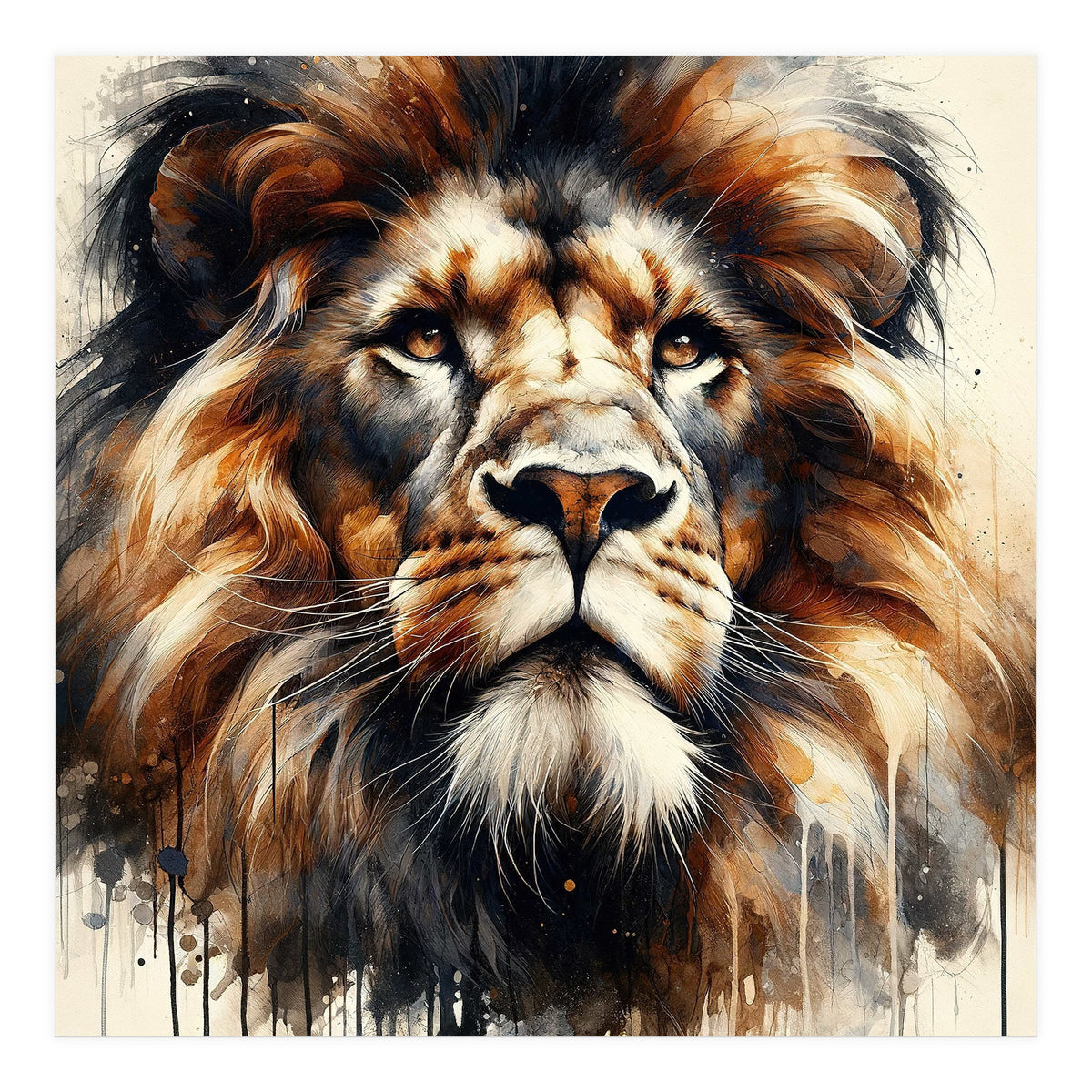 Powerful Lion (Print Only)
