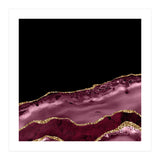 Burgundy & Gold Agate Texture 17 (Print Only) thumbnail