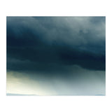 Storm Rain Clouds Watercolor Painting Blue Minimal Dark Sky Graphic (Print Only) thumbnail