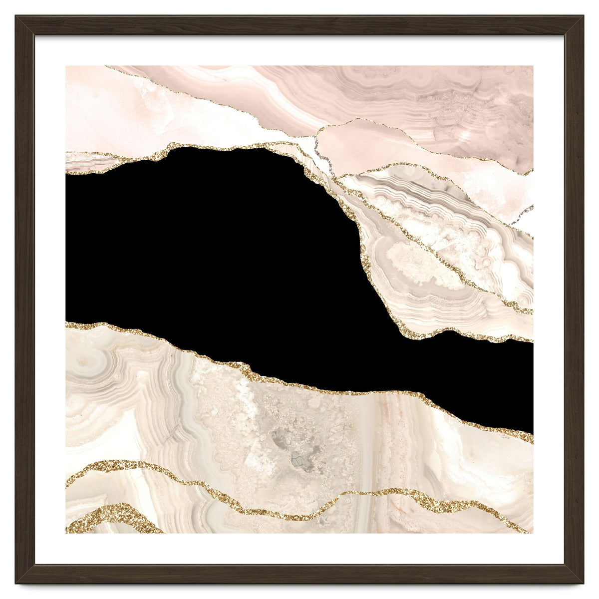 Ivory & Gold Agate Texture 01