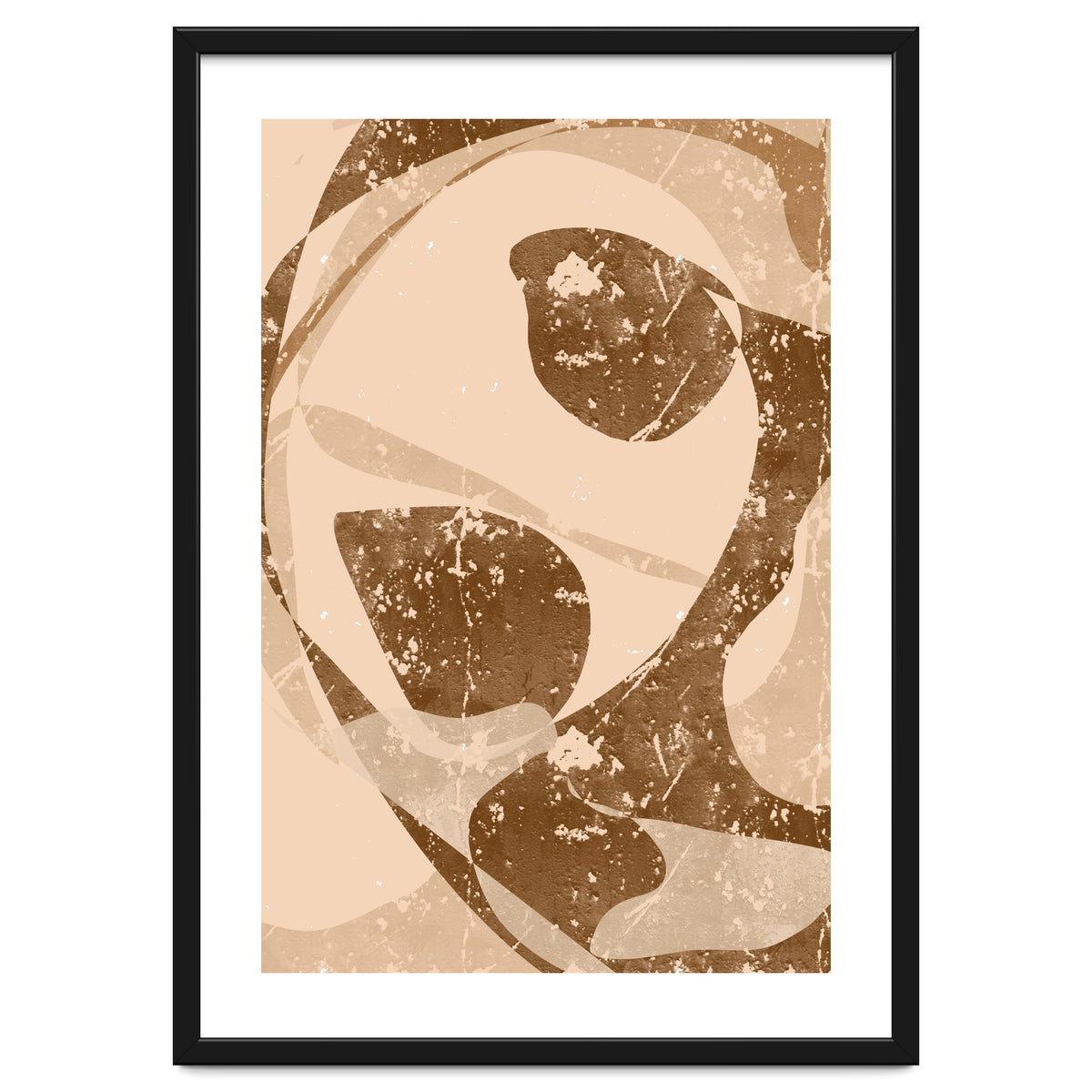 Abstract Brown Scratch