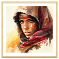 Watercolor Tuareg Woman #5