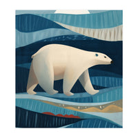 Polar Bear In The Blue Arctic (Print Only)