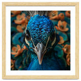 Close Up Portrait Of A Peacock Head thumbnail