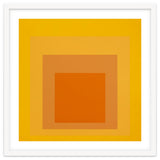 JOSEF ALBERS - HOMAGE TO THE SQUARE YELLOW ORANGE 2. HIGH RESOLUTION thumbnail