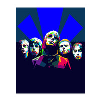 OASIS British Rock Band Art WPAP Trending Now (Print Only)