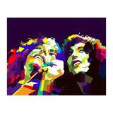Robert Plant And Jimmy Page Pop Art WPAP (Print Only) thumbnail