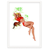 Pinup Girl With A Naughty Racoon thumbnail
