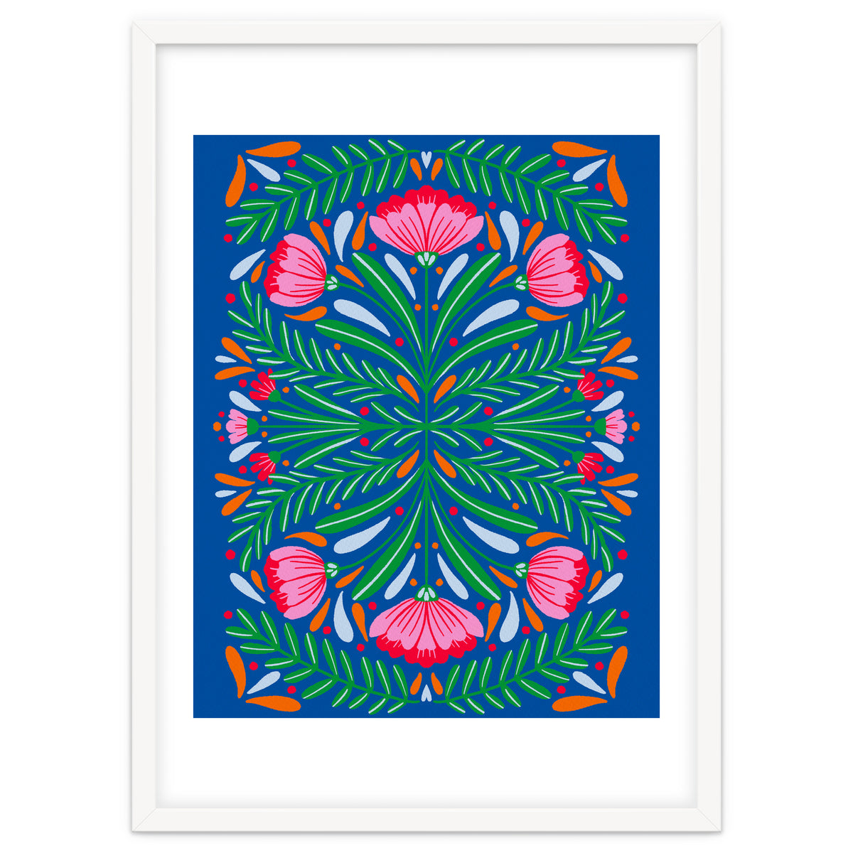 Bold Symmetrical Flowers