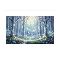 Crystal Forest: Ethereal Fantasy Landscape (Print Only)
