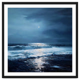 Midnight Seascape with Moonlight Reflecting thumbnail