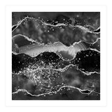 Black Glitter Agate Texture 06  (Print Only) thumbnail