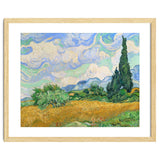 Wheat Field with Cypresses. thumbnail