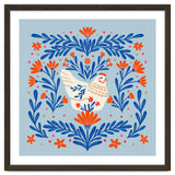 Blooming Chicken Blue And Orange thumbnail