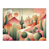 Art Deco Desert Cacti (Print Only)