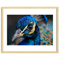 Close Up Of A Peacock Head And Eye