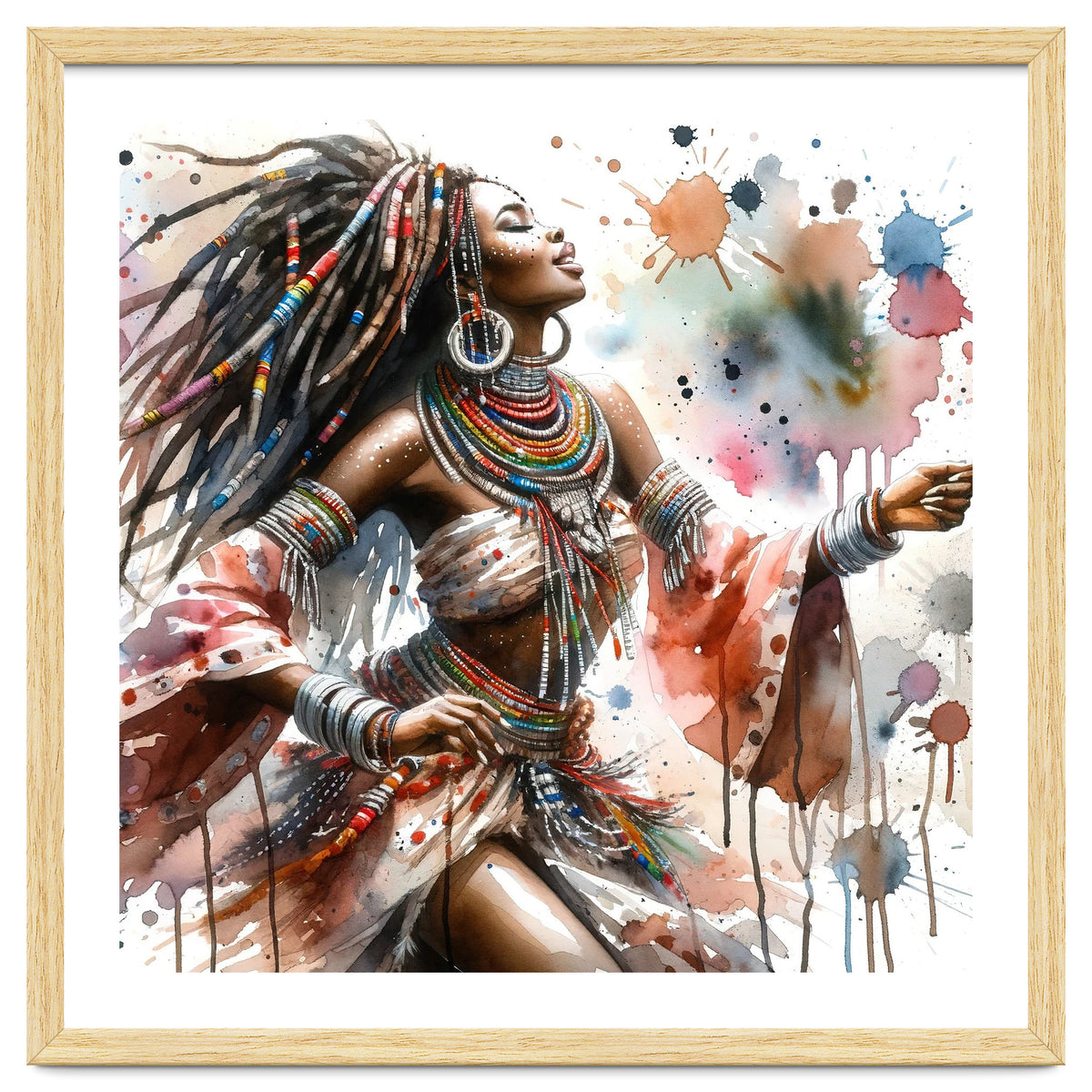 Skyward Beadwork Dancer Portrait