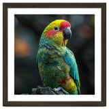Vibrant Amazon Parrot Perched On A Branch thumbnail