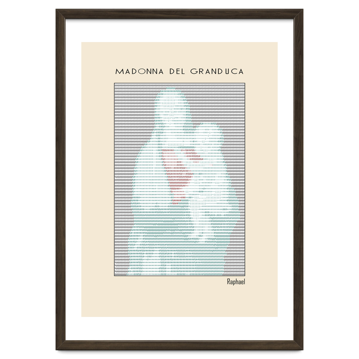 Madonna del Granduca (1505) – Raphael (ascii art)
