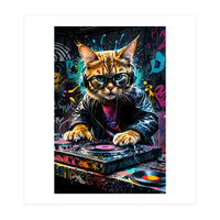 Cat Dj music (Print Only)