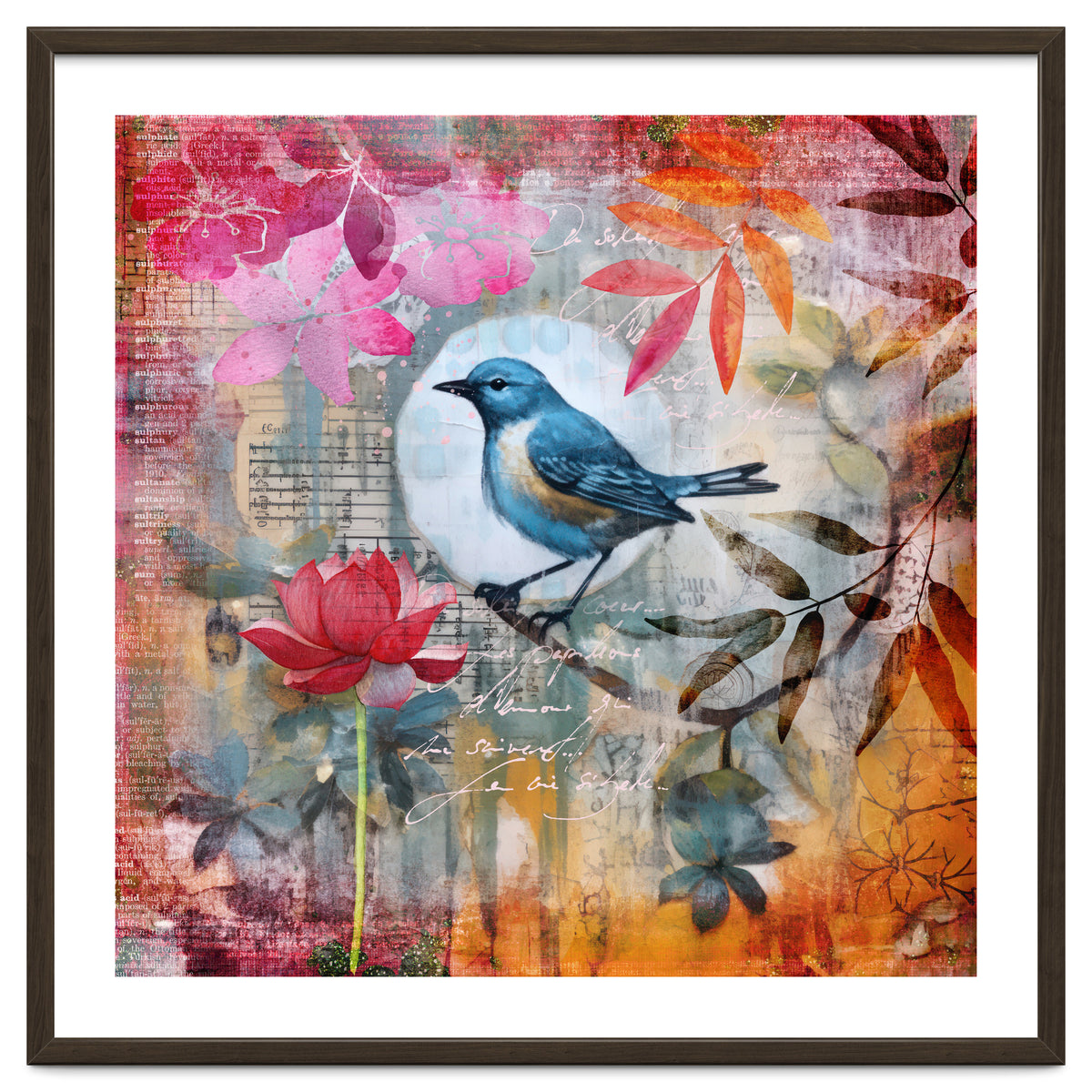 Bird Colorful Collage