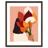 The Comfort Zone, Pastel Bohemian Woman, Floral Self Care Self Love Positivity Growth, Eclectic Boho Concept thumbnail